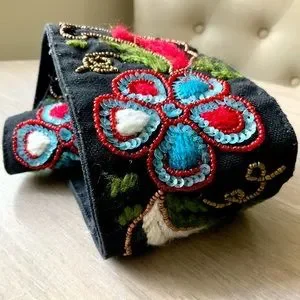 Handmade | Accessories | Hand Embroidered Sequins Cloth Obi  display picture 3